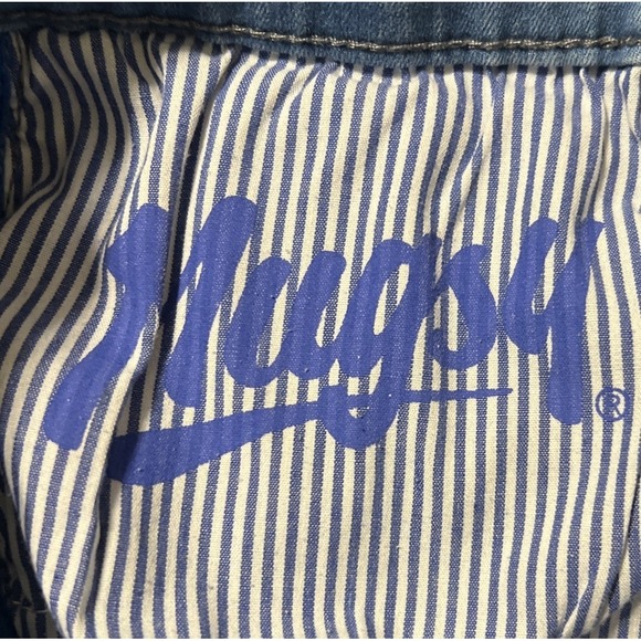 Mugsy Piers Straight Leg Light Wash Blue Jeans 4 Way Stretch, Size 34x32 (34x31) - Picture 14 of 16